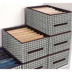 Kit 3 Caixas Organizadoras de Roupas com Grade Dobrável Amigold