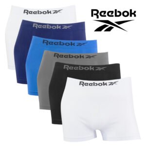 Kit 6 Cuecas Boxer Reebok Masculina Microfibra Original