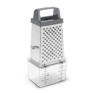 Ralador 4 Faces com Coletor - Brinox Top Pratic 20,5 cm Aço Inox