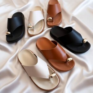 Sandália Papete Feminina Birken Amorise em Couro Sintético