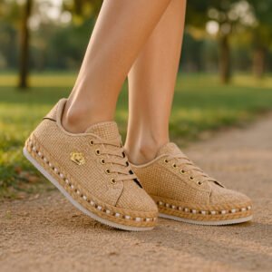 Tênis Feminino Casual Malha Respirável com Palmilha de Memória